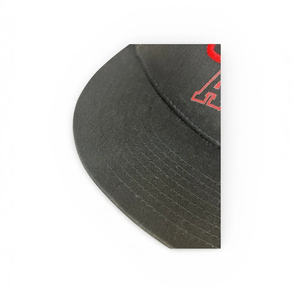 Black Snapback Hat with Red 'PURPLE ATL' Design
